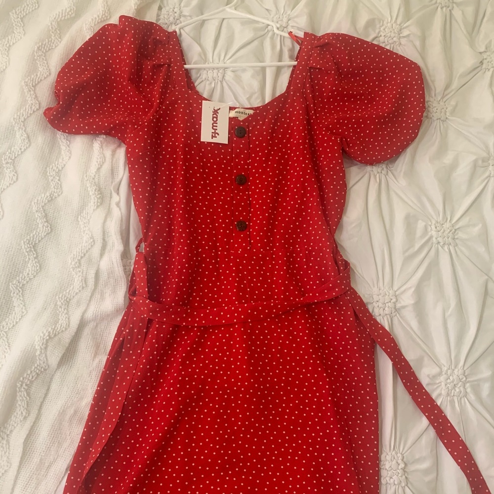 Red Polka Dot Summer Dress